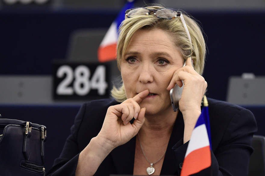 Marine Le Pen, au Parlement européen le 17 janvier 2017