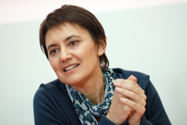 Nathalie Arthaud, candidate Lutte ouvrière à l'élection présidentielle 2017