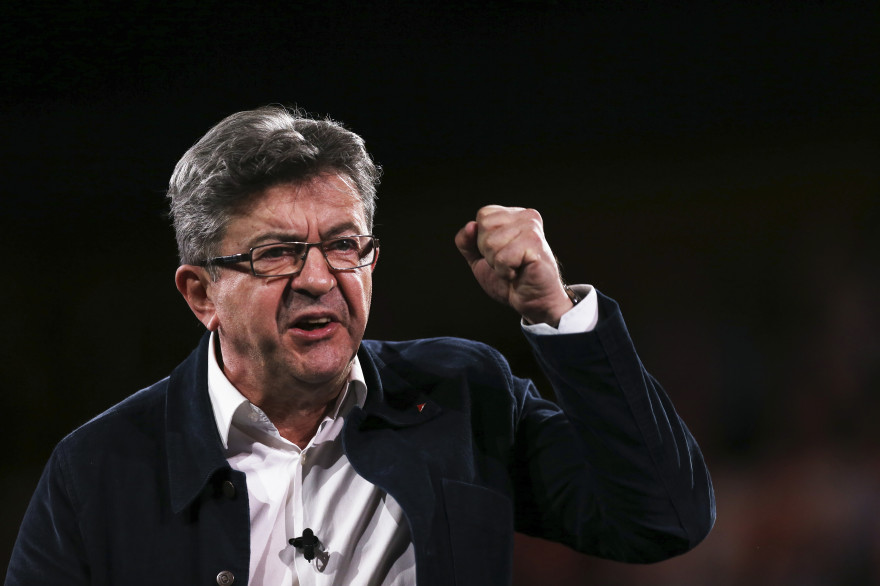 Jean-Luc Mélenchon était en meeting au Havre mercredi 29 mars 2016.