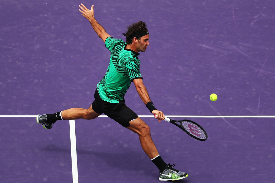 Roger Federer en finale du Masters 1000 de Miami face à Nadal le 2 avril 2017