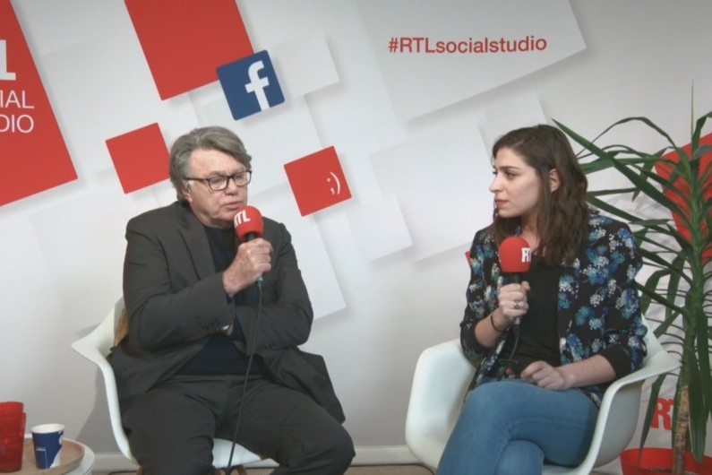 Gilbert Collard et Marie-Pierre Haddad dans le social studio de RTL