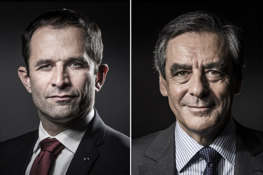 Benoït Hamon et François Fillon.