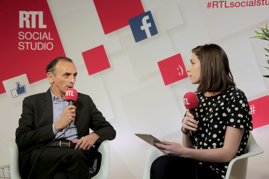 Éric Zemmour dans le RTLsocialstudio