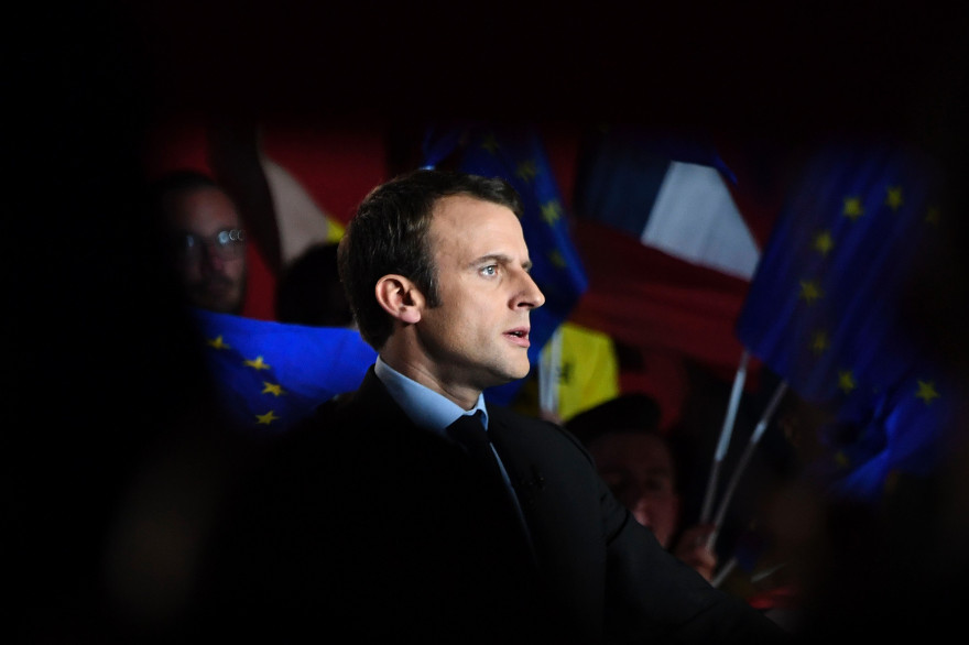 Emmanuel Macron à Arras, le 27 avril 2017