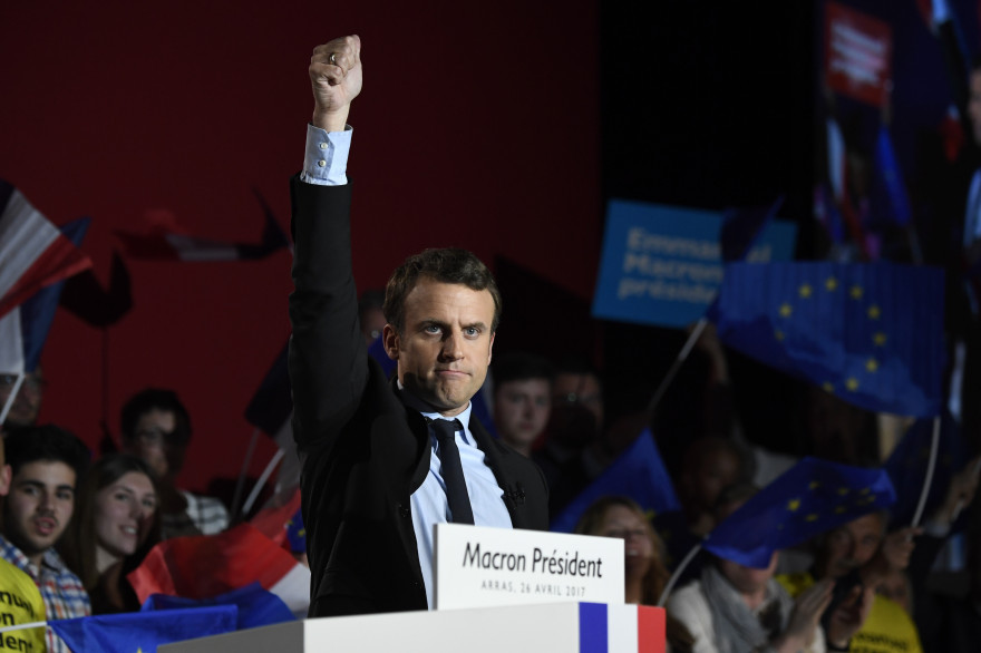 Emmanuel Macron à Arras le 26 avril 2017