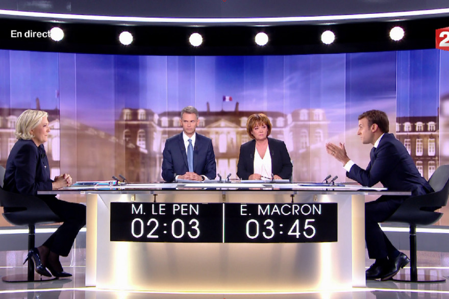 Marine Le Pen et Emmanuel Macron