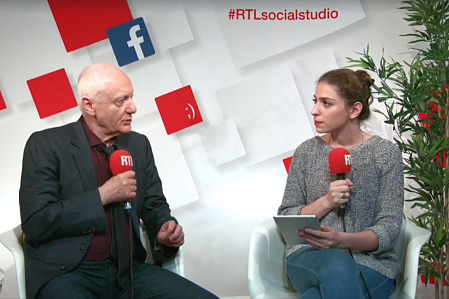 Nicolas Domenach et Marie-Pierre Haddad dans le RTLsocialstudio