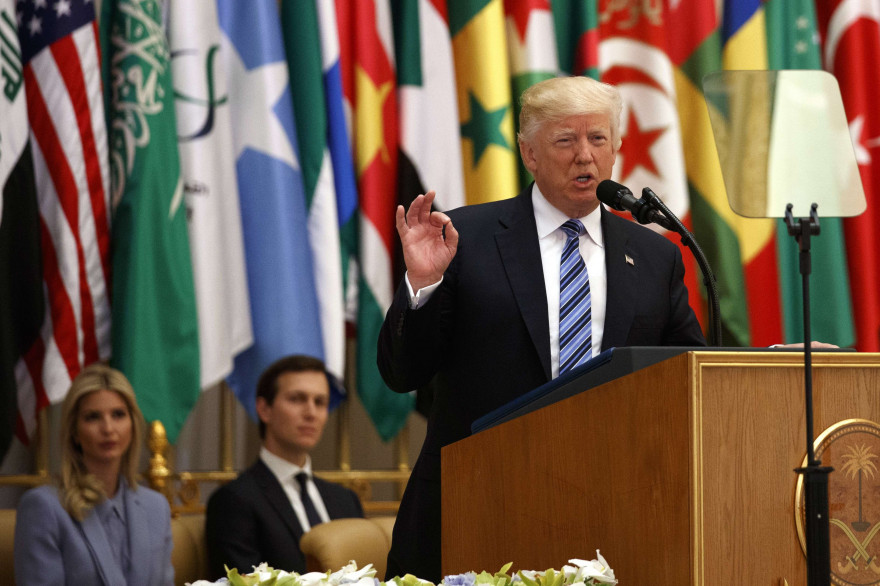 Donald Trump en Arabie Saoudite le 21 mai 2017.