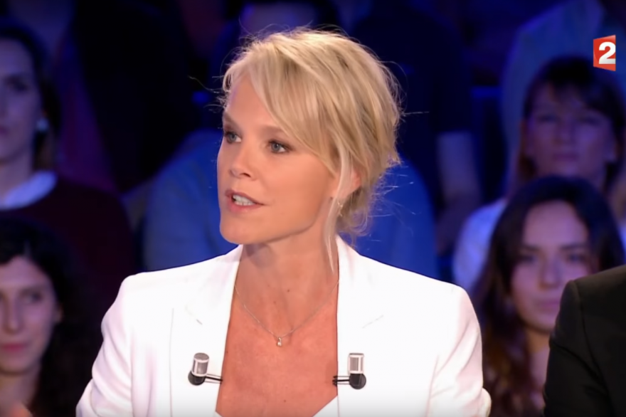 Vanessa Burggraf, sur le plateau d'On n'est pas couché, le 20 mai 2017.