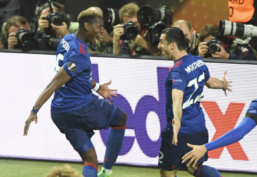 Pogba et Mkhitaryan le 24 mai 2017