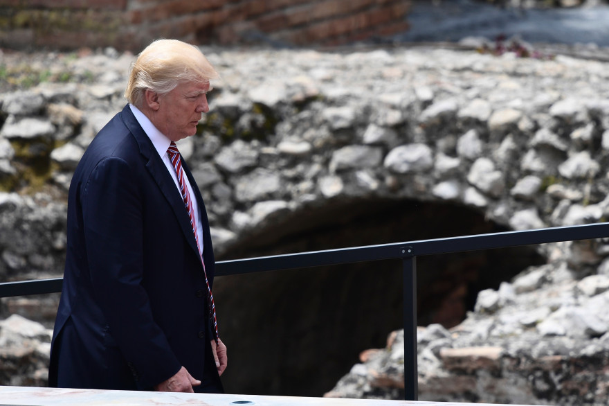 Donald Trump lors du G7 à Taormina, en Sicile.