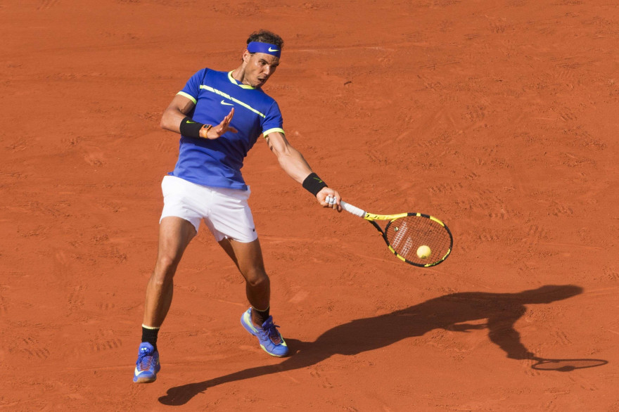 Rafael Nadal à Roland-Garros en mai 2017
