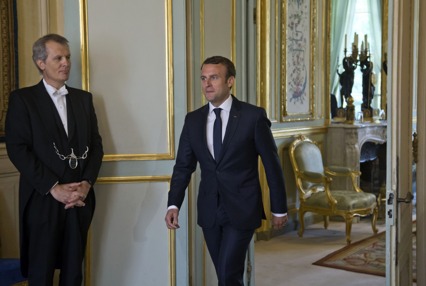 Emmanuel Macron à l'Élysée, le 23 mai 2017