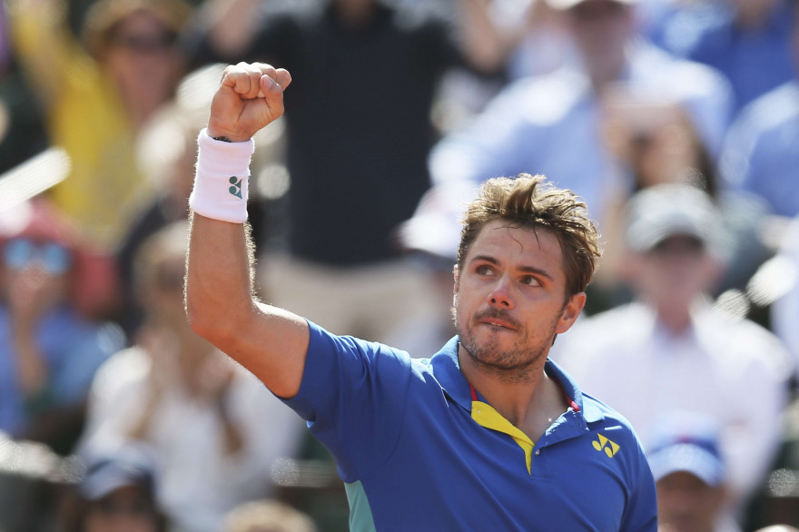 Le Suisse Stan Wawrinka à Roland-Garros en juin 2017