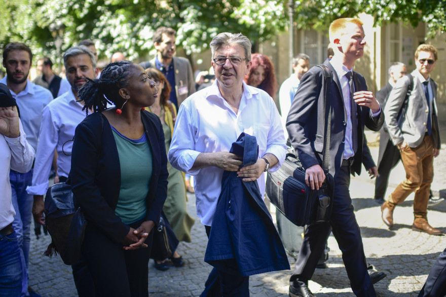 Danièle Obono et Jean-Luc Mélenchon, le 20 juin 2017