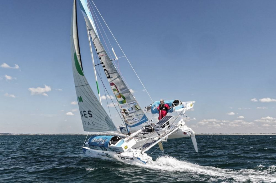"Ma Louloutte", le catamaran d'Yvan Bourgnon