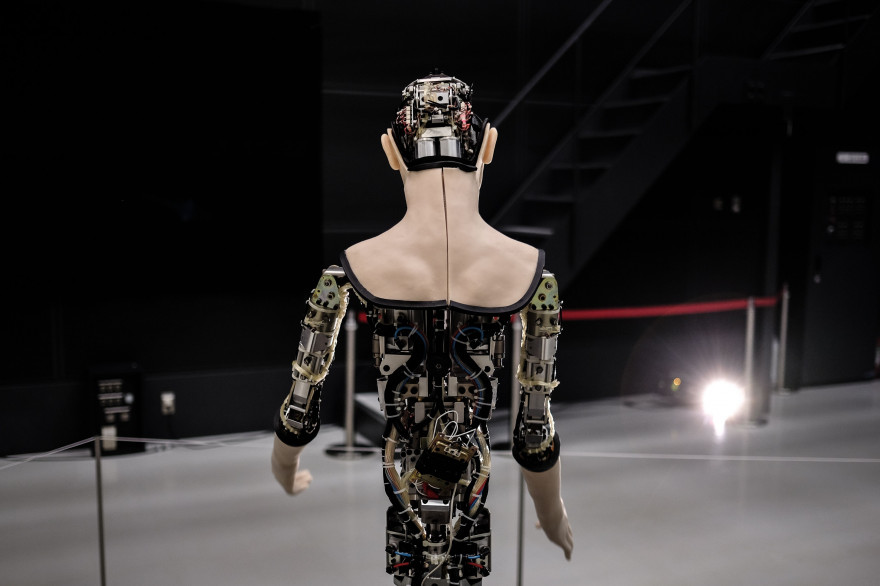 Un robot androïde présenté au Musée national des Sciences de Tokyo (Japon) le 8 août 2016. (illustration)