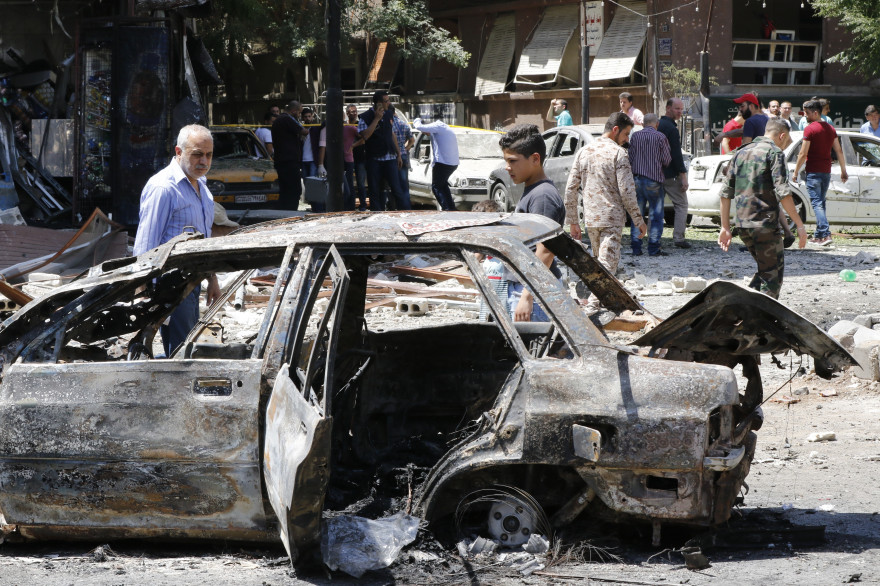 Un attentat suicide a frappé l'est de Damas (Syrie), le 2 juillet 2017.