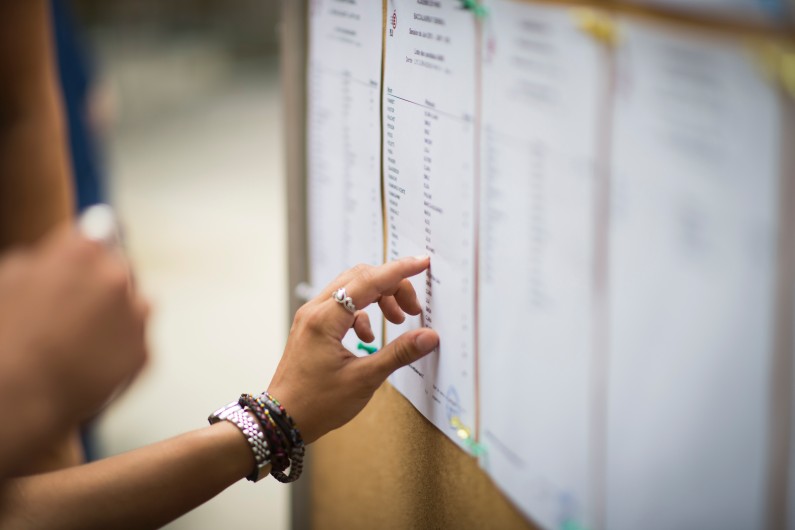 Les listes de résultats du baccalauréat