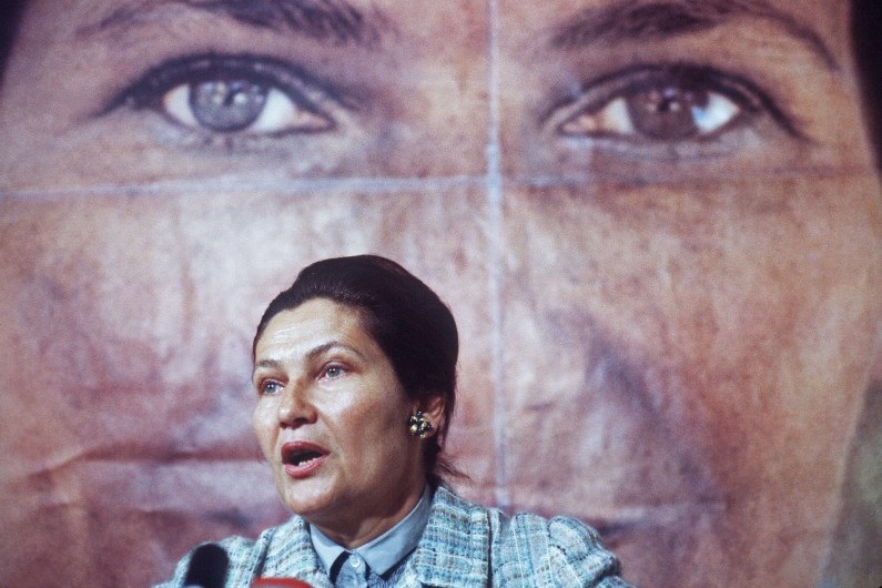 Simone Veil le 1er mai 1979 à Paris pendant l'élection européenne