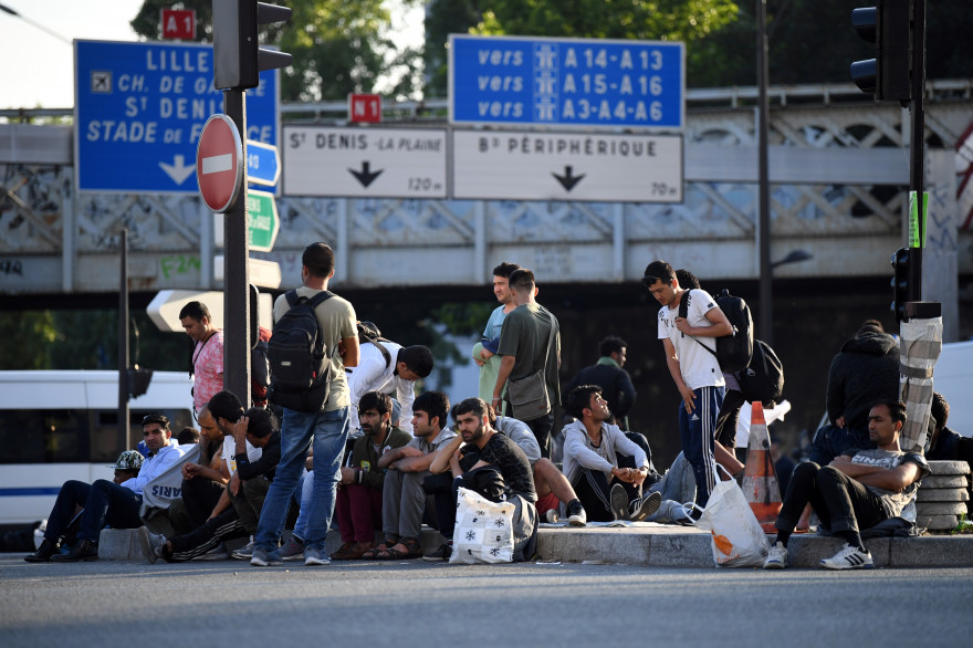 Évacuation du camp de migrants porte de la Chapelle à Paris