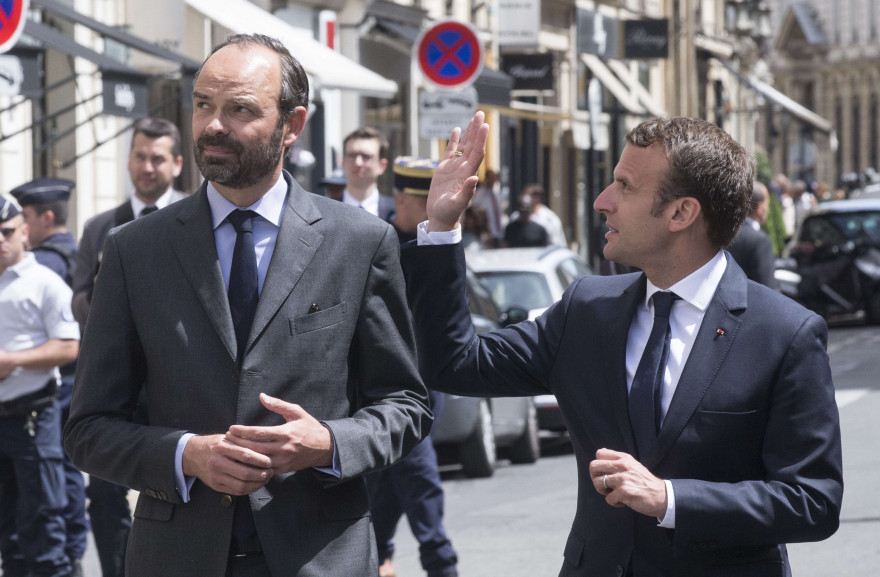 Édouard Philippe et Emmanuel Macron, le 23 mai 2017 à Paris