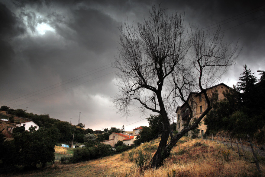 Un orage dans la campagne lyonnaise le 5 juillet 2017 (illustration)