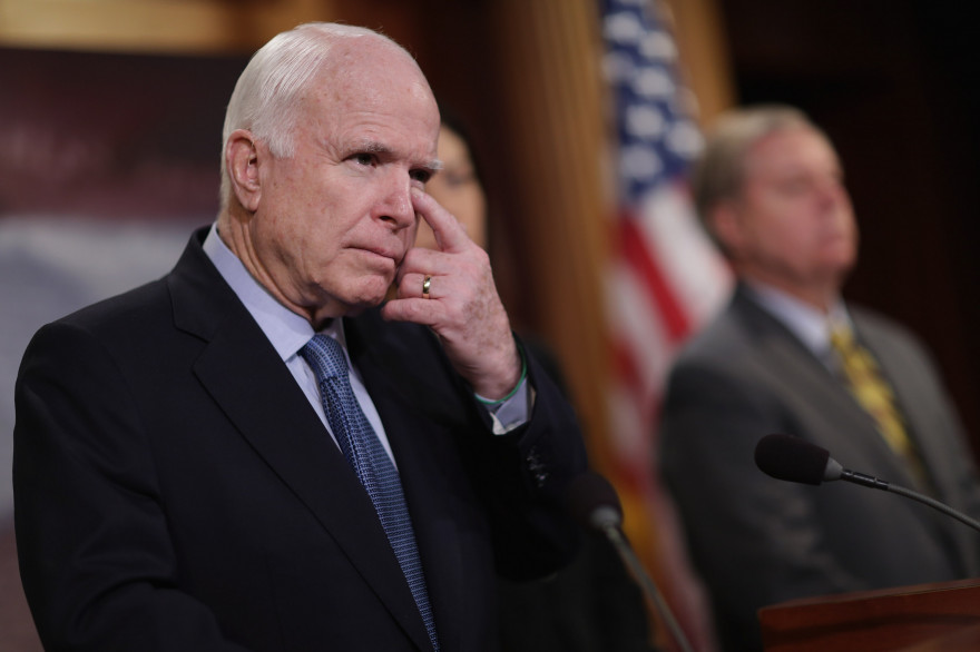 John McCain en février 2016 à Washington
