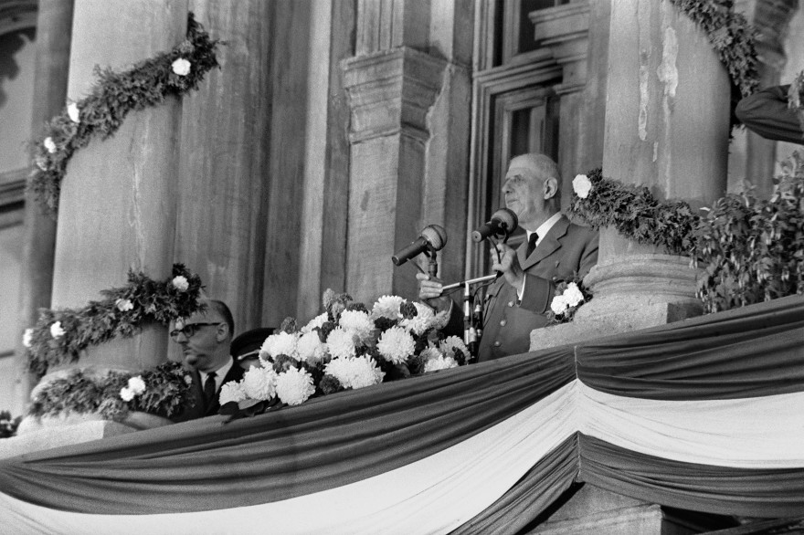 Le général de Gaulle en visite au Québec le 24 juillet 1967
