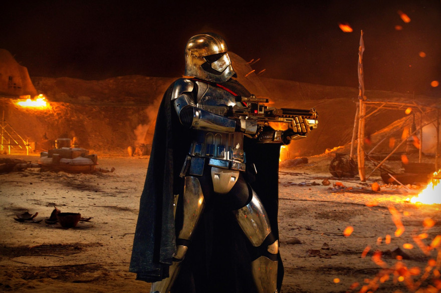 Le capitaine Phasma dans "Star Wars 7"