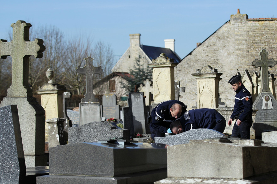Un cimetière (illustration)