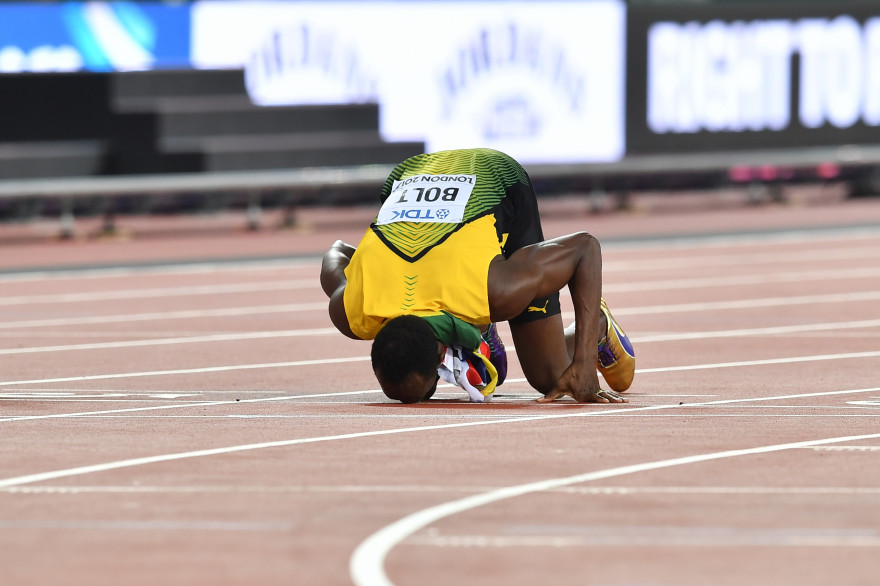 Usain Bolt a été battu dans le dernier 100 m de sa carrière.