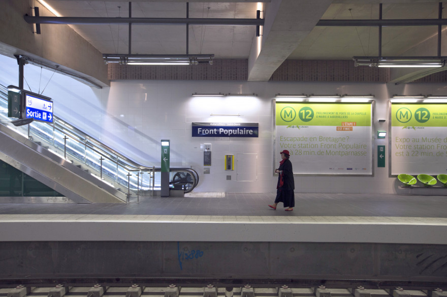 La station de métro "Front populaire" (image d'illustration)