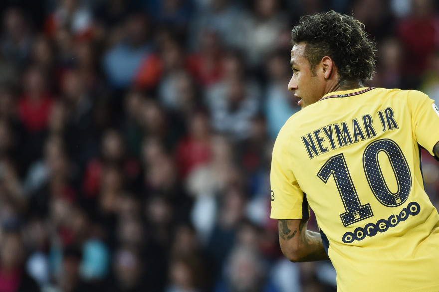 Neymar Jr à Guingamp le 13 août 2017.