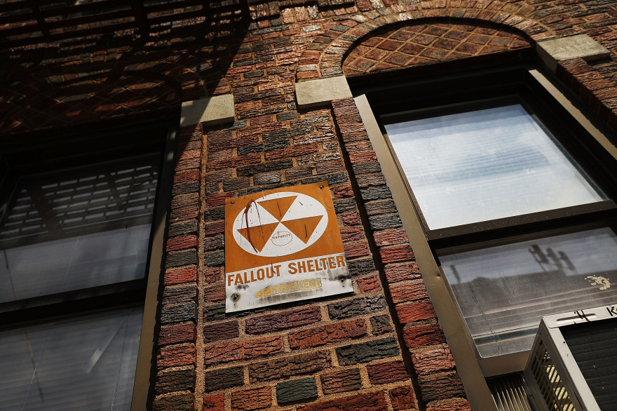 Un abris anti-atomique dans les rues de New York