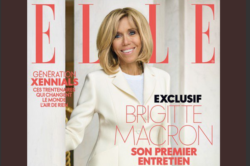 Brigitte Macron en Une du dernier numéro de Elle