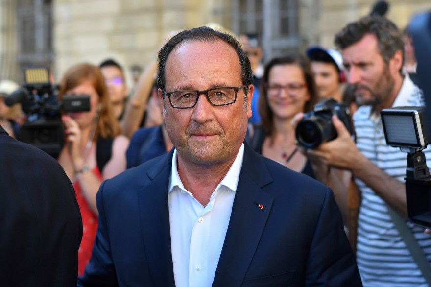 François Hollande en Arles, le 21 juillet 2017