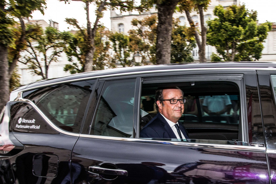 François Hollande à Angoulême le 22 août 2017.