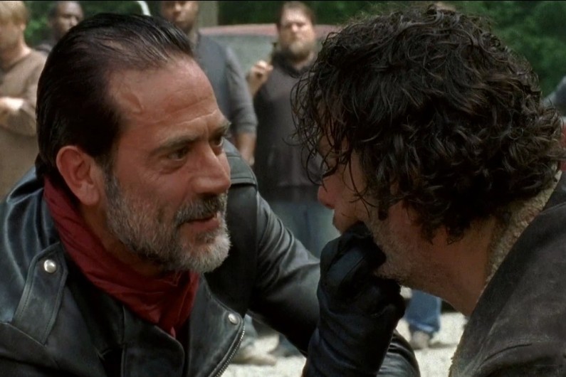 Negan et Rick dans "The Walking Dead"