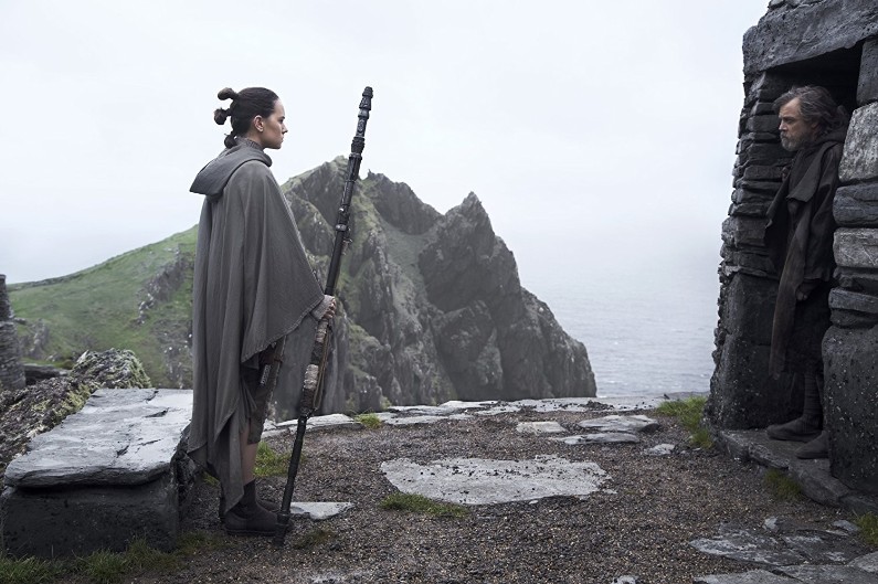 Rey et Luke Skywalker dans "Star Wars 8"