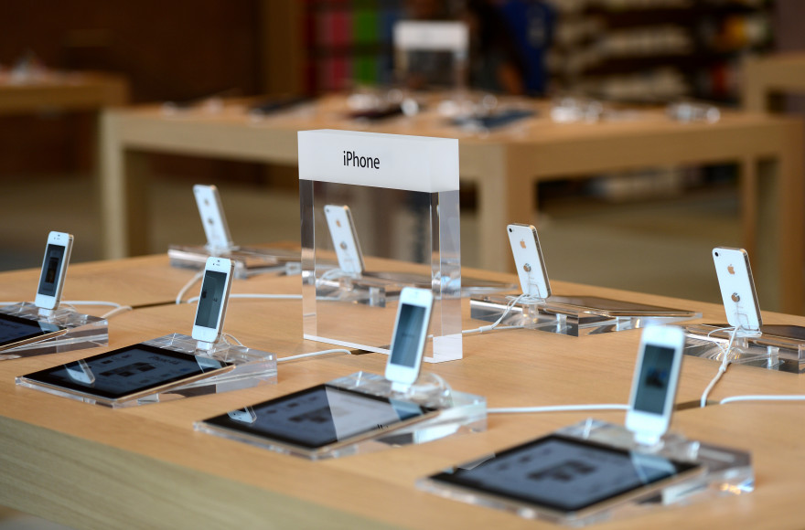 Dans une boutique Apple à Strasbourg (Illustration)