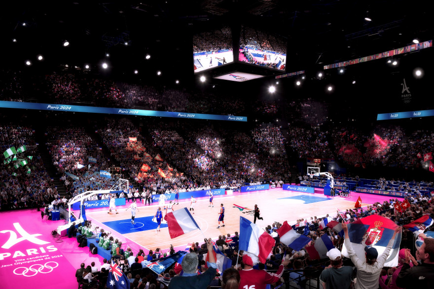 l'Arena de Bercy accueillera des matches de basket