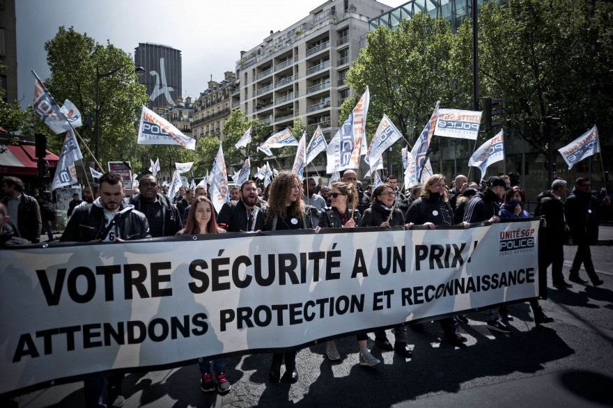 Le 26 avril 2017, le policiers avaient déjà manifesté leur colère