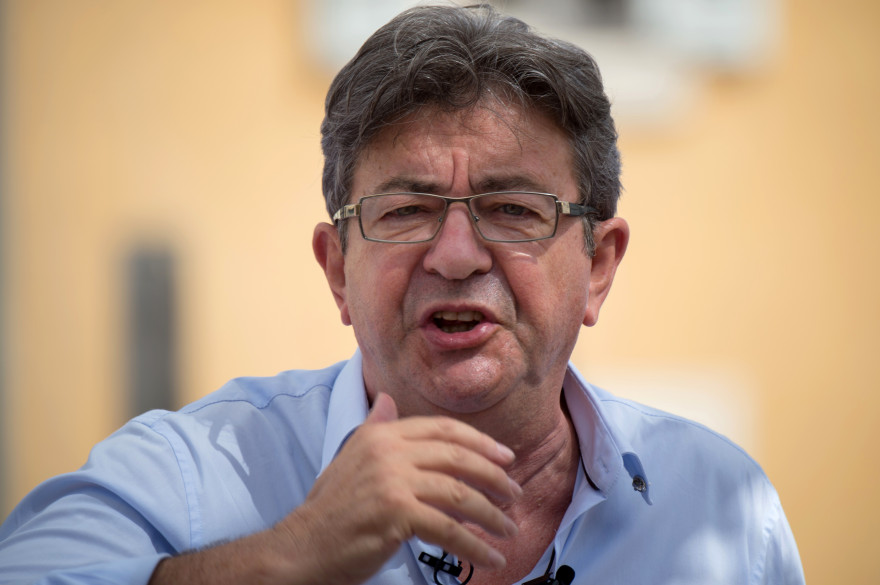 Jean-Luc Mélenchon, leader de la France insoumise, le 27 août 2017 à Marseille