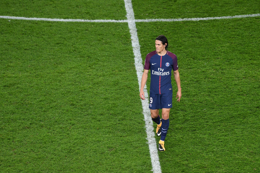 Edinson Cavani au Parc des Princes le 17 septembre 2017