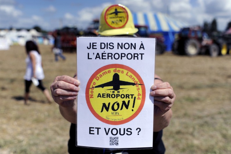 Les opposants à l'aéroport de Notre-Dame-des-Landes.