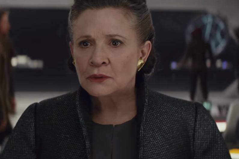 Carrie Fisher dans le rôle de Leia Organa dans "Star Wars 8"