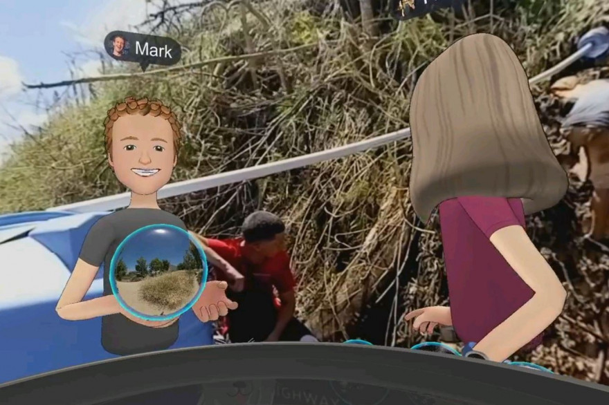 L'avatar de Mark Zuckerberg dans les rues dévastées de Porto Rico