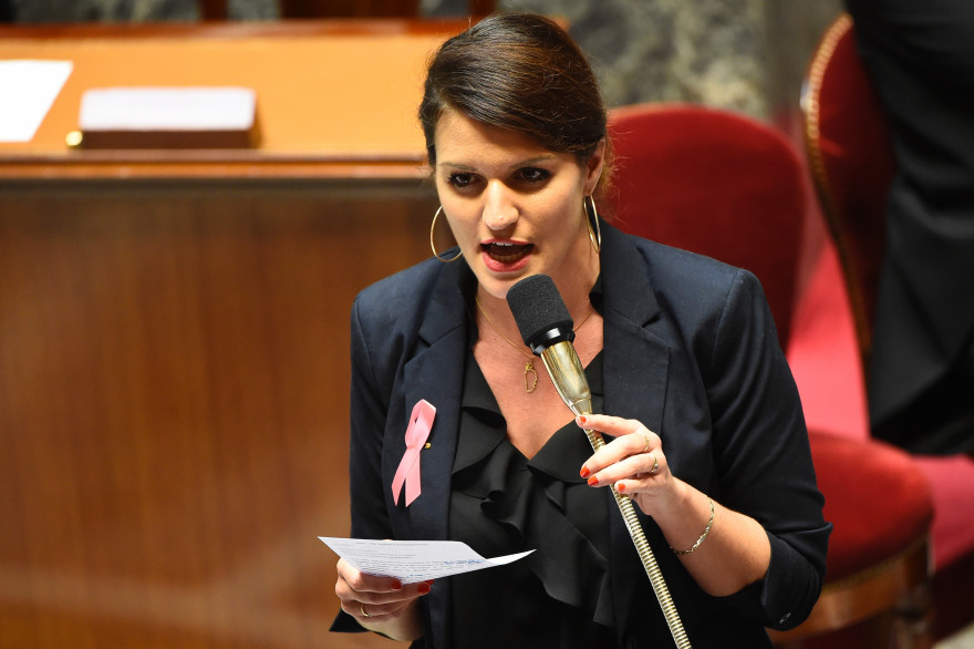 Marlène Schiappa à l'Assemblée nationale, le 10 octobre 2017