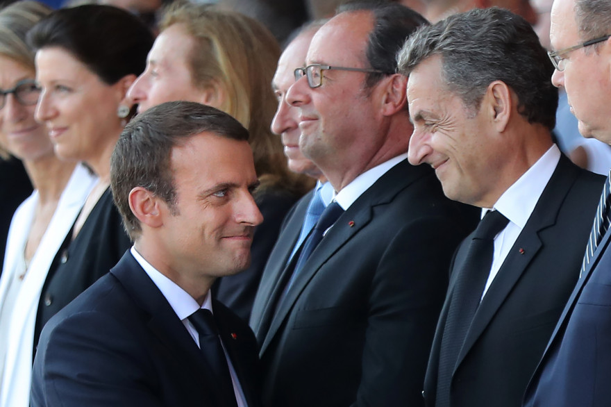 Emmanuel Macrone t Nicolas Sarkozy, le 14 juillet 2017
